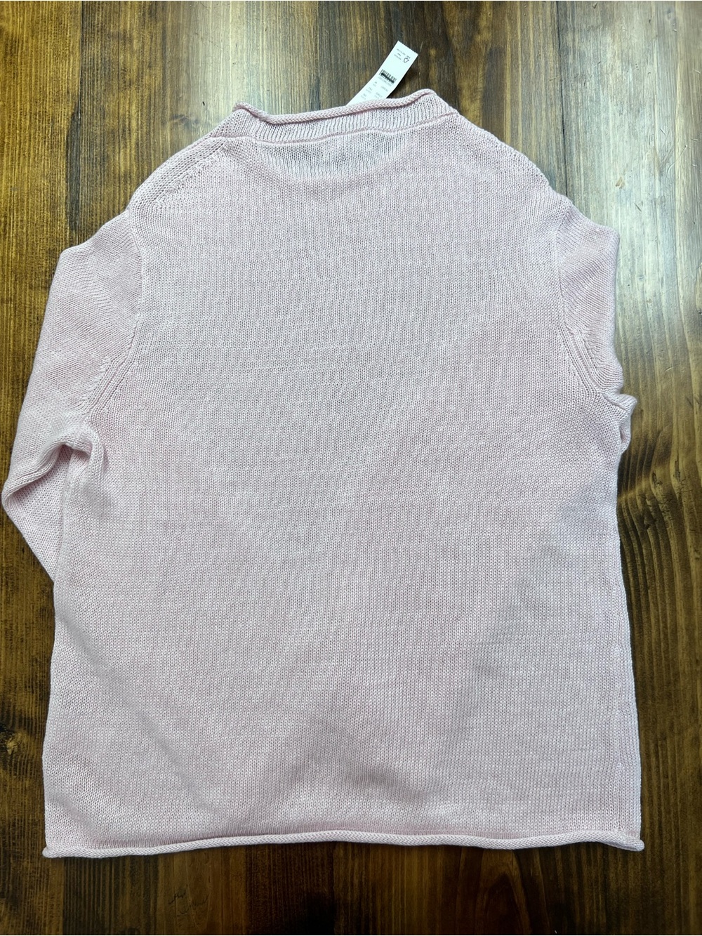 J. Crew Summer Rollneck sweater linen blend in Peppermint Ice Pink Size Medium - Picture 11 of 12